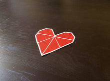 Load image into Gallery viewer, Origami Heart , Sticker - A Vol d'Oiseau, A Vol d'Oiseau
 - 3